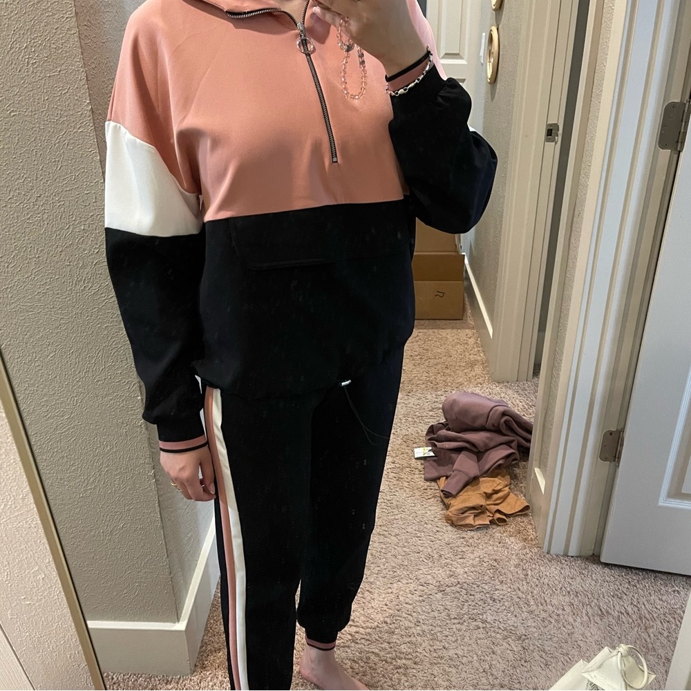 Zara tracksuit- top large, bottom small